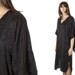 Vintage black batwing dress. Caftan kaftan style evening frock