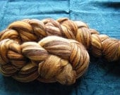 Superfine Merino, Baby camel, alpaca, silk roving top gold 4oz