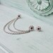 Violet Crystal Flower Cartilage Earring