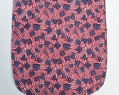 flag, stars and stripes, Adult Bib, changeable mate,