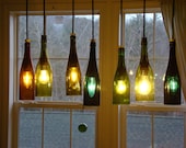 Wine Bottle Chandelier