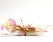 Pearl White Irisdescant Sequin Trim (4.3yards)