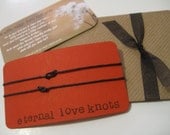 Eternal love knots..Wish String Bracelets...
