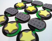 Army Camouflage, Edible Cupcake Toppers