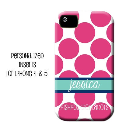 Personalized iPhone 4 or iPhone 5 Inserts