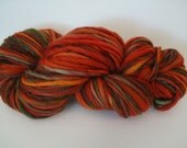 Handspun Yarn Thick & Thin Singles "Garden Salsa" 153 yds