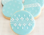 Vintage Lace Wedding Cookie Favors // 1 doz. // Wedding Bridal Shower Vintage Spring