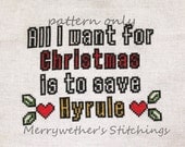 Zelda - All I Want for Christmas - Cross Stitch PATTERN