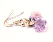 African Violet Fashion Jewellery, Purple, Lilac Earrings, for Bride,  UK Seller, Ready to Ship