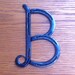 HORSESHOE Letter, INITIALS for words, sign, A, B, C, D, E, F, G, H, I, J, K, L, M, N, O, P, Q, R, S, T, W, X, Y, Z, Made to Order