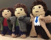 Supernatural's Team Free Will - Dean Winchester, Sam Winchester, and Castiel - inspired by Jensen Ackles, Jared Padalecki, and Misha Collins