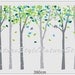 wall decal tree wall decal nursery wall decal baby wall decal children wall decal bedroom vinyl decal-6 Birch Tree with Colorful leaves