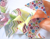 Pinwheel Banner or Garland Custom Made X-Large Pinwheels