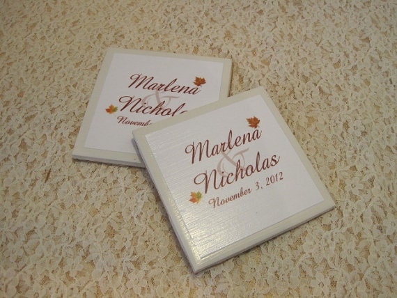Ceramic Coaster Set Wedding Thank You Gift