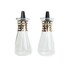 Vintage Mid Century Modern Glass Salt and Pepper Shaker