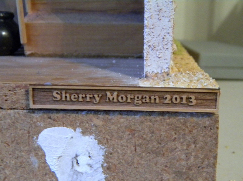 Custom nameplate for your dollhouse your name and date makes it special