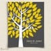 Wedding Guest Book Alternative - The Wishwik Tree - A Peachwik Interactive Art Print - 50 guest sign in