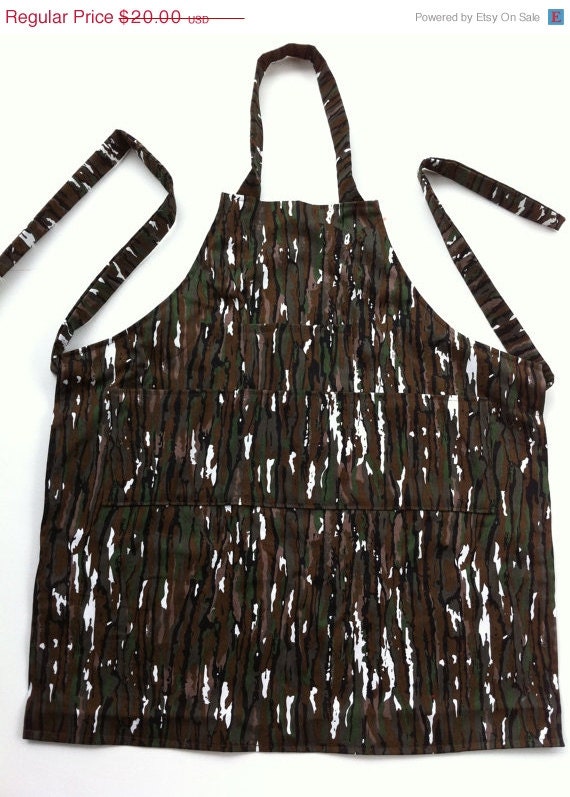 SALE Boys Camo Smock Apron (size 5-6)