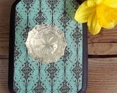 Upcycled glass doorknob wall hanging - - use it to hang jewelry or accessories