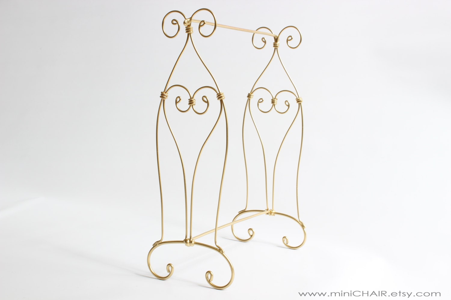 Miniature Doll Metal cloth rack stand in 1/6 scale (Blythe, Barbie, Momoko, 12'' Fashion dolls).