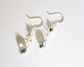 Swarovski Crystal Vitrail Iris Teardrop Dangle Earrings