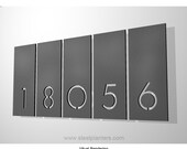 5 Number Aligned Address Plaques