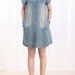 Leisure Cowboy dress round Collar Have lace shirt dress