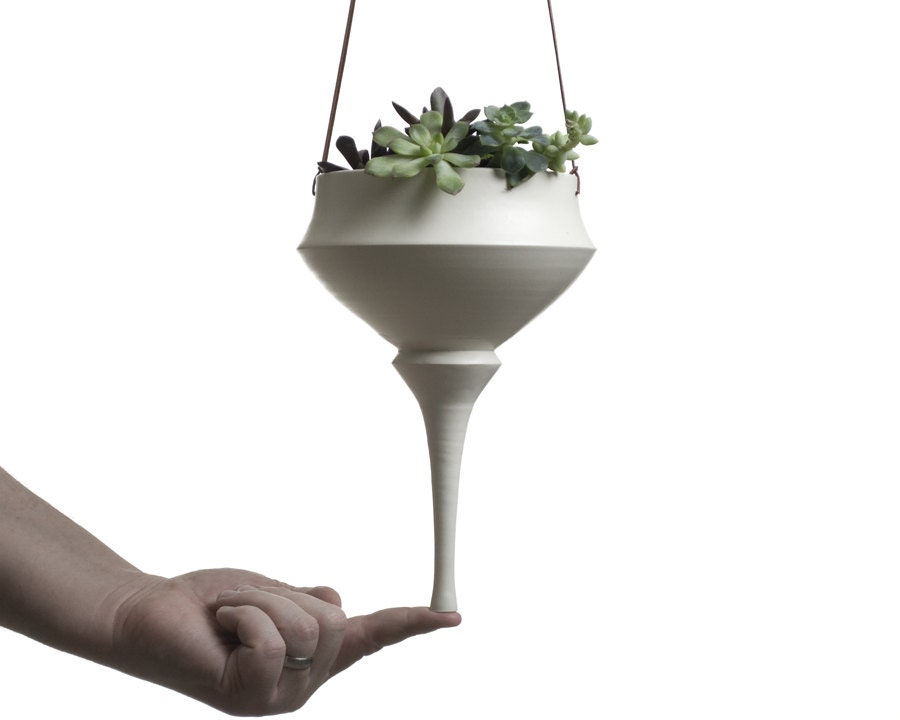 Hanging Planter - Medium Handmade Ceramic Planter
