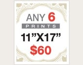 6 Posters for 60 Dollars -  11"X17"