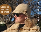 FREE Crochet Pattern - Visor Beanie with Ribbed Brim