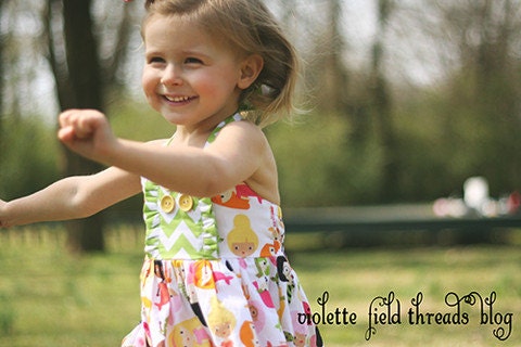 Ginger Dress and Top PDF Pattern Tutorial,  Ebook, Epattern, Sizes 12m-10 years included.