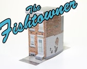 The Fishtowner - papercraft toy rowhouse