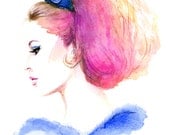 Watercolor painting - Brigitte Bardot