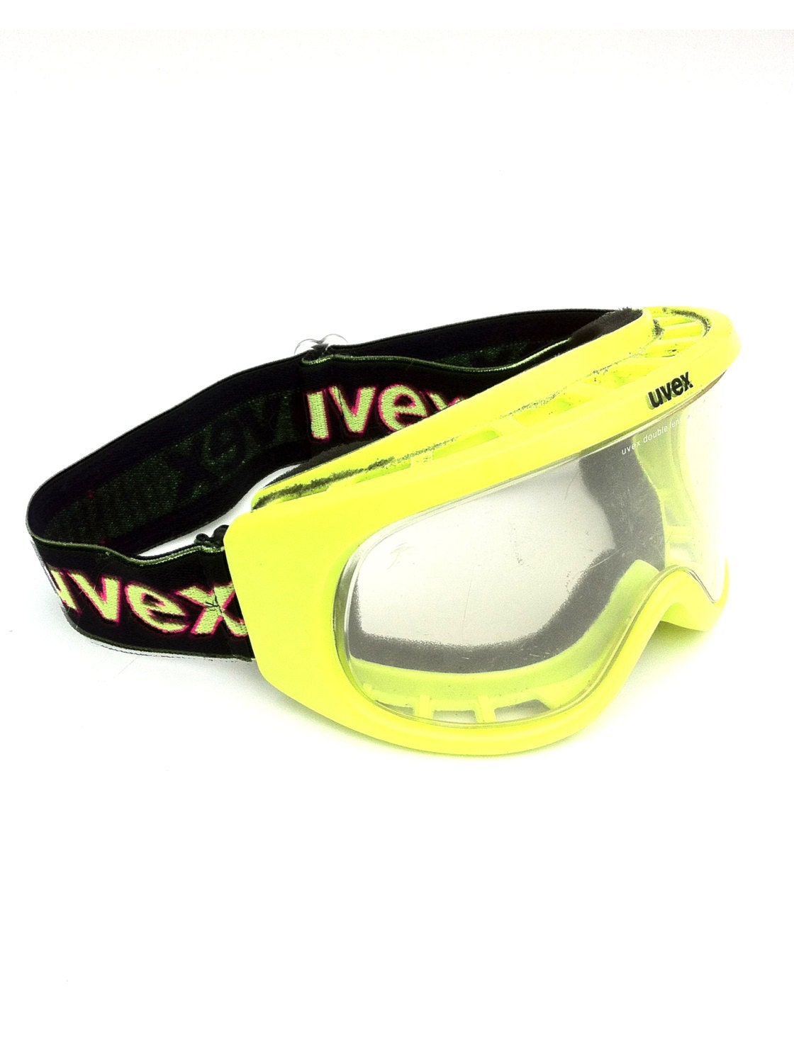 Totally Rad 90s Neon Uvex Ski / Rave Goggles