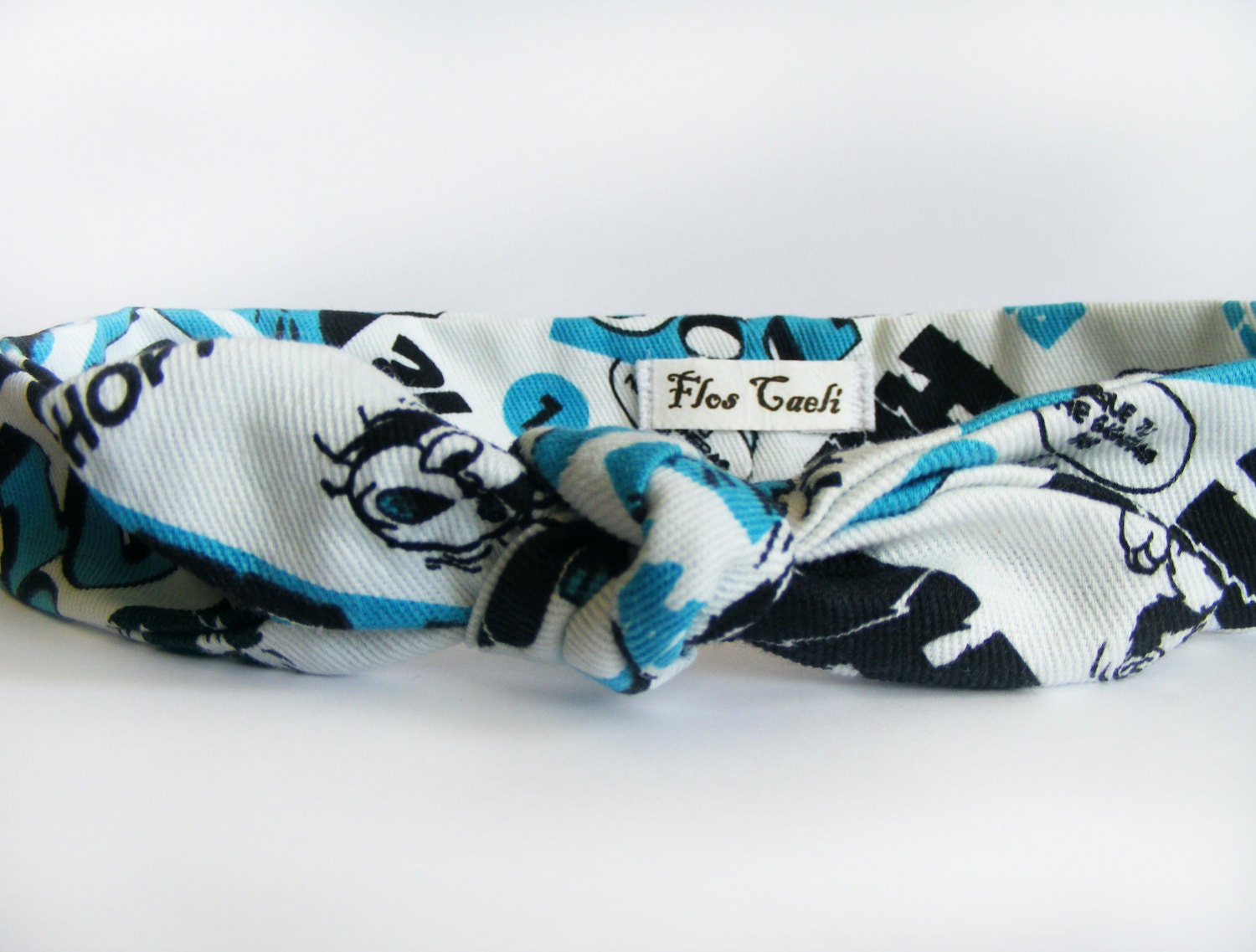 Vintage Piff Headband - Vintage 1993 Fabric Headband - Cartoon Headband - Comic Book Headband