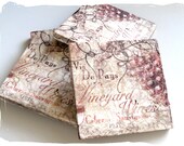 WINE AND GRAPES French Stone Coasters Set