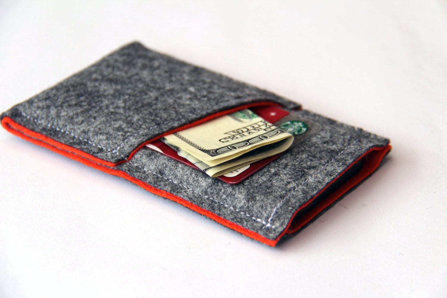 iPhone sleeve / iPhone case / iPhone cover - Gray and Orange - Weird.Old.Snail