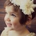 Vintage Ivory Feather Headband Sweet Ivory Feather And Flower Headband Beautiful Vintage Photo Prop