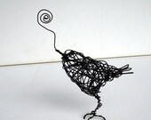 ONEFOOT  SPIRAL - Original Handmade Wire Bird Sculpture
