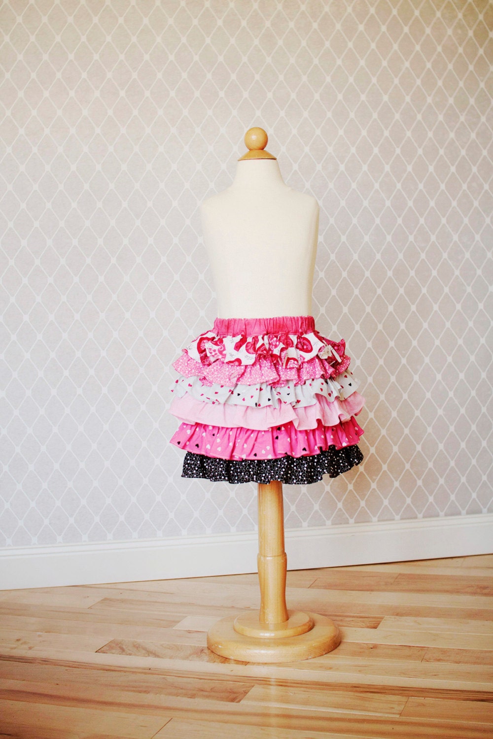 Girls Boutique Skirt, Girls Pink Skirt, Girls Ruffle Skirt, Girls Birthday Skirt, Childrens Kids Clothing, Fancy Pink Skirt