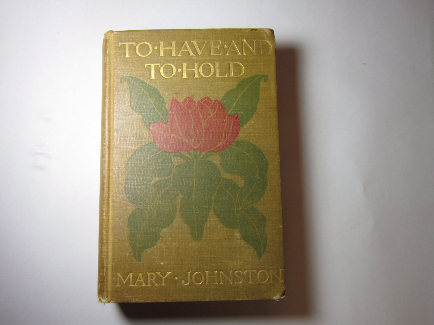 Antique Book To Have and To Hold Wedding Gift Victorian Cover