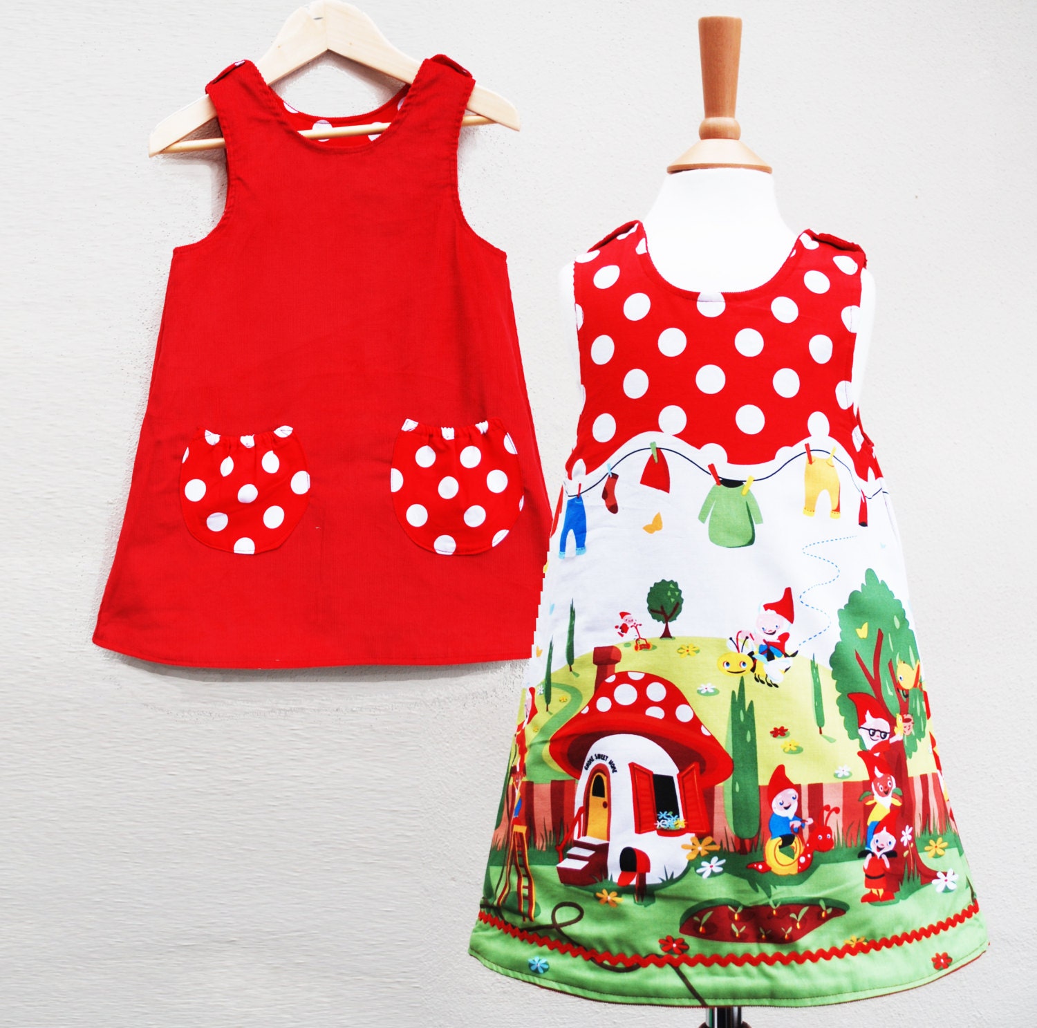 girls gnome dress