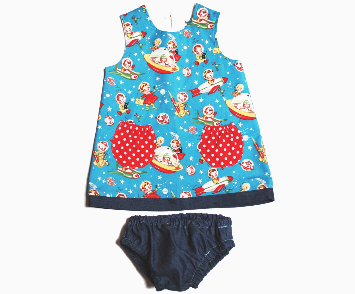 BABY DRESS- Vintage Rocket Rascals girls dress