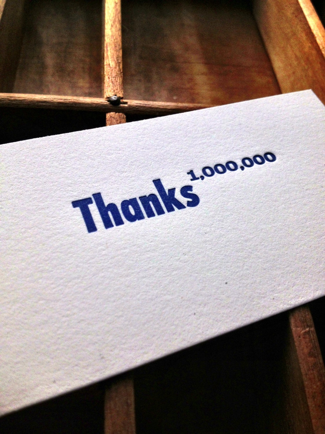 thanks a million mini card