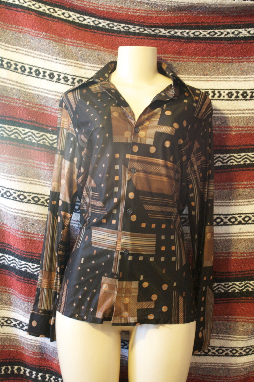 vintage disco kennington button up