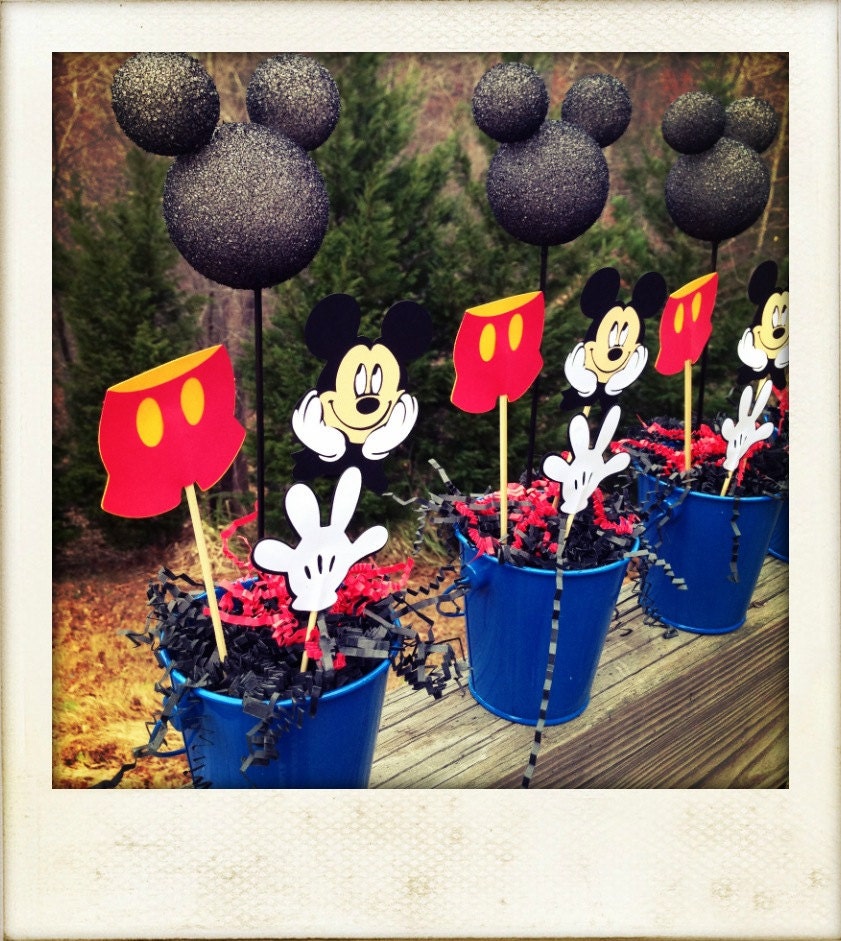 Mickey Mouse Birthday Decorations (Set of 4)