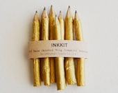 golden twig pencils - hand painted - 4" (10 pencils)