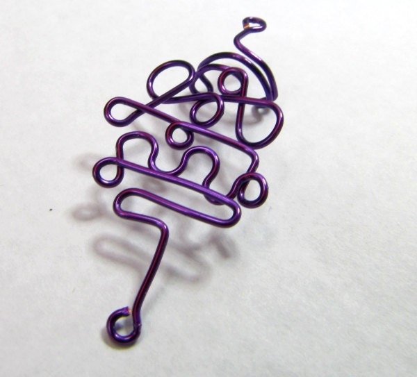 Metallic Purple Ear Cuff
