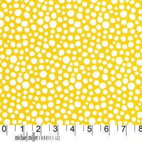Fat Quarter Fabric for quilt or craft Michael Miller Little Spots in Yellow