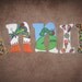 The Very Hungry Caterpillar Inspired Hand Painted Letters